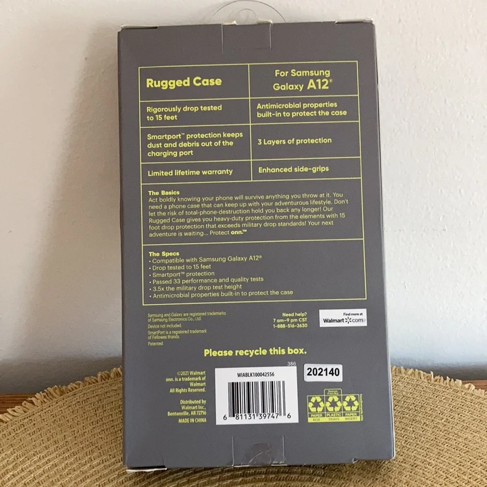 Onn Rugged Case For Samsung Galaxy A12